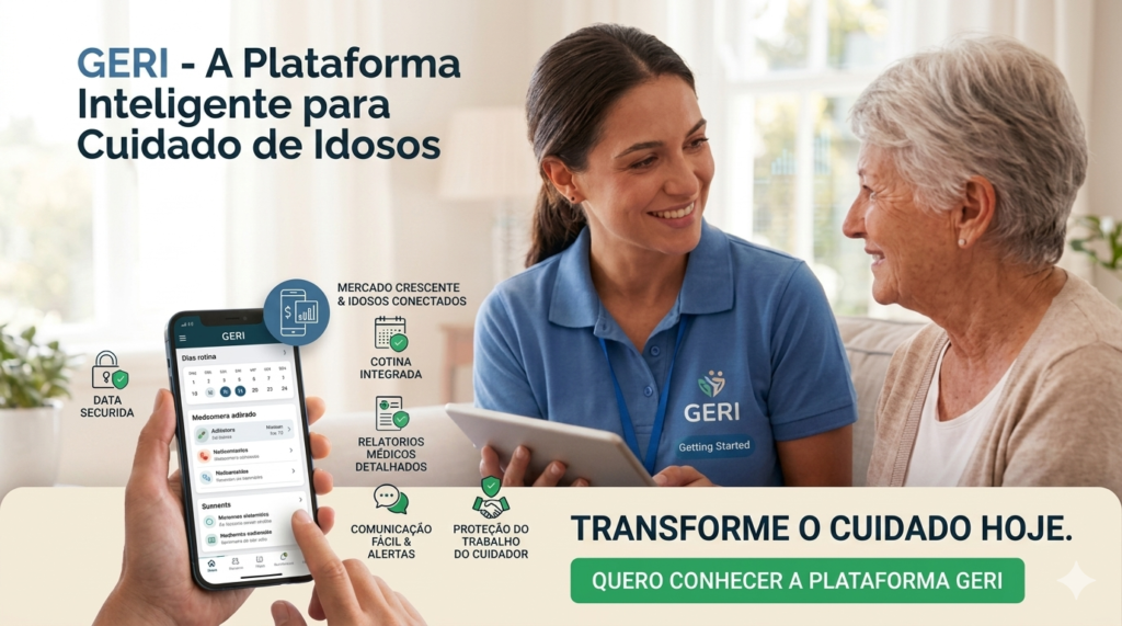 Tecnologia para organizar a rotina do idoso com cuidador e familiar
