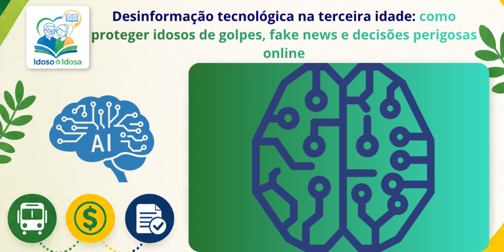 Desinformação tecnológica na terceira idade: como proteger idosos de golpes, fake news e decisões perigosas online